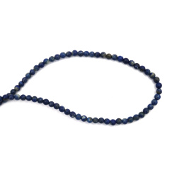 Gemstone Beads Strand, Lapis Lazuli, Round, 4mm, ~100 pcs