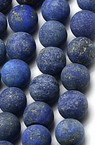 Stoc epuizat. Primeste notificare pe email cand produsul revine in stoc Margele sirag piatră semiprețioasă LAPIS LAZULI bilă mată 8 mm ± 48 bucăți