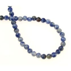 Gemstone Beads Strand, Sodalite, Round, 4mm, 85~90 pcs