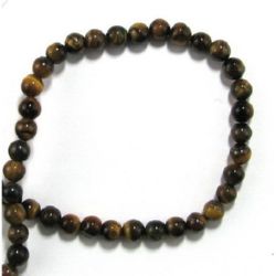 Grade "B" TIGER'S EYE Round Beads Strand 6 mm ~ 64 pcs