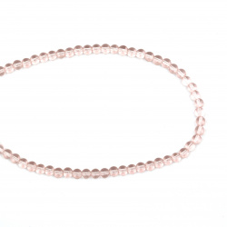 String Ball-shaped Gemstone Beads / QUARTZ, Ball: 4 mm ~ 95 pieces