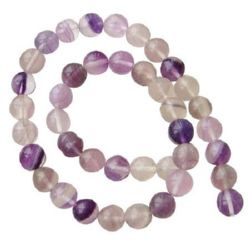 FLUORITE String beads semi-precious stone, ball shaped 4 mm ~ 87 pieces