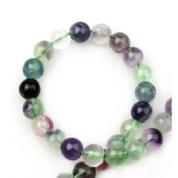 Gemstone Beads Strand, Flourite, Round, 8mm ~46 pcs
