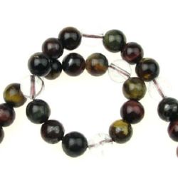 Mărgele cu coarde Piatră semiprețioasă ASORTI Pietre TIGER EYE MOUNTAIN CRYSTAL minge 8 mm ~ 50 bucăți