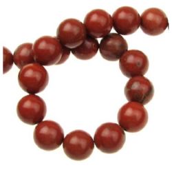 String Beads Semi Precious Stone Jasper Sesame Ball 10mm ~39 pieces