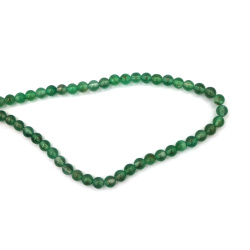 Beautiful Green Agate Beads Strand – 6 mm Round ±63 pcs, Perfect for Natural and Stylish Jewelry Creations
