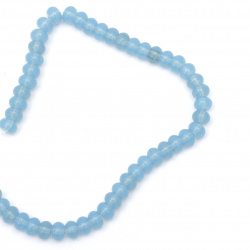 Not Available Online. You can also buy at EM ART stores and at +359 884 000 893 String Beads semi-precious stone OPALIT blue colored ball 8mm ~ 36 pieces