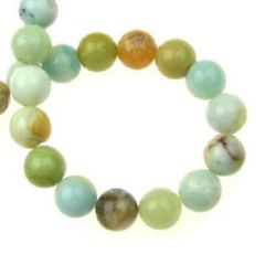 Grade "A" AMAZONITE Round Beads Strand 10mm, ~ 39 pcs