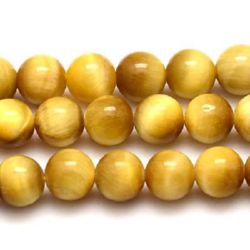 Not Available Online. You can also buy at EM ART stores and at 0884400631 Grade "A" TIGER'S EYE Round Beads Strand Yellow 6 mm ~ 65 pcs