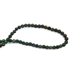 String of Semi-Precious Stone Beads Natural AFRICAN TURQUOISE , Ball: 4 mm ~ 85 pieces