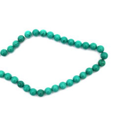 Gemstone Beads Strand, Natural Turquoise, Round, 6mm, ~66 pcs
