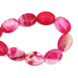 ASSORTED Shapes Pink AGATE Beads / Natural Gemstones String, 20x29x9 mm ~ 10 pieces