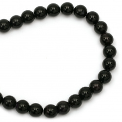 Semi-precious Stone AGATE  Beads for DIY Jewelry, DARK PURPLE, Ball: 12 mm ± 33 pieces