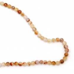 Natural Fire Agate Round Beads Strand  8mm ~ 48 pcs
