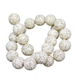 Not Available Online. You can also buy at EM ART stores and at 0884400631 Gemstone Beads Strand,Natural Howlite, Round, Cracked, 16mm, ~26 pcs