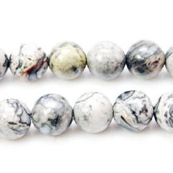 String beads semi-precious stone YAPIS landscape ball 12mm ~ 33 pieces