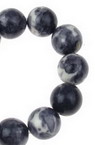 Gemstone Beads Strand, Synthetic Turquoise, Round, Colorful, 12mm, ~35 pcs