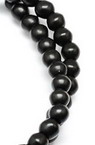 Gemstone Beads Strand, Synthetic Turquoise, Round, Black, 4mm ~100 pcs