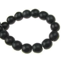 Gemstone Beads Strand, Synthetic Turquoise, Round, Black, 8mm, ~50 pcs