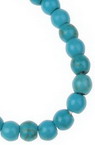 Gemstone Beads Strand, Synthetic Turquoise, Round, 6mm, ~67 pcs