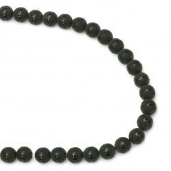 PLTbeads Gorgeous Onyx Black Agate Natural Gemstone Loose Beads 8mm Matte Round Approxi 15.5 Inch DIY Bracelet Necklace For Jewelry Making