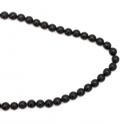 ONYX black painted matte bead 8 mm string beads semi-precious stone ~ 48 pieces