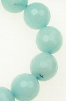 Gemstone Beads Strand, Amazonite, Round, Faceted, 10mm, ~38 pcs