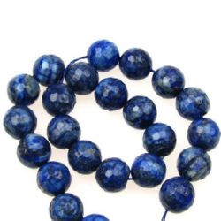 String Beads Semi Precious Stone LASURITE LAPIS Bead 14mm faceted ~ 30 pieces