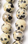 Stoc epuizat. Primeste notificare pe email cand produsul revine in stoc String Beads Semi-Precious Stone Jasper Dalmatian Ballet Ball 6mm ~ 66 Bucăți