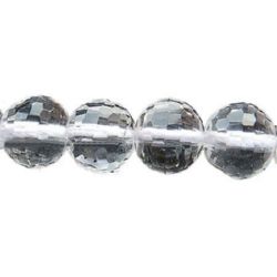 Gemstone,MOUNTAIN CRYSTAL bead faceted 6 mm string beads ~ 65 pieces