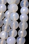 White Faceted Agate Beads Strand – 4 mm Round ~96 pcs, Perfect for Elegant and Fine Jewelry Designs
