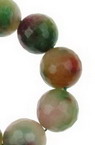 String Multi-colored Faceted Gemstone Beads / AGATE, Ball: 14 mm ± 28 pieces