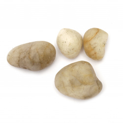 Естествен камък без дупка 30±50x16±35 в бурканче ±420 грама