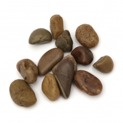 Естествен камък без дупка 12±30x12±20 в бурканче ±400 грама