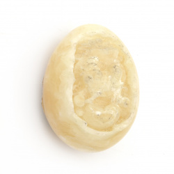 Яйцe естествен камък 36~42x47~52 мм без дупка китайски зодии