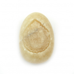 Яйцe естествен камък 40~45x59~63 мм без дупка зодии