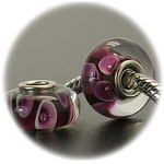 Мънисто АРТ стъкло 14x8 мм дупка 4.5 мм