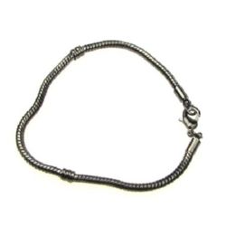 Metal bracelet type Pandora - basel 180x3 mm stainless steel