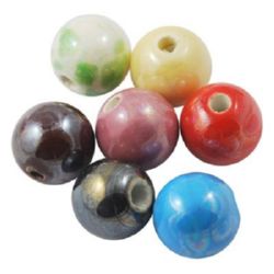 Porcelain beads 18 mm MIX