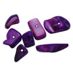 Stoc epuizat. Primeste notificare pe email cand produsul revine in stoc Perlă sidefata 6 ~ 8x8 ~ 10x7 ~ 10mm gaură 2mm ciclamen -50 grame ~ 64buc