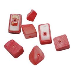 Stoc epuizat. Primeste notificare pe email cand produsul revine in stoc Perlă sidef 6 ~ 8x8 ~ 10x7 ~ 10mm gaură 2mm roz -50g ~ 64buc