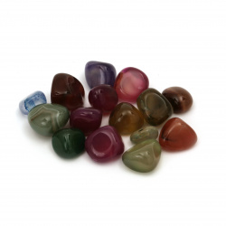 Natural AGATE Stone without Hole: 6 ~ 13 mm - 50 grams