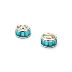 Glass Bead ART 10x5.5 mm, Hole: 5 mm, Blue