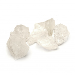 Естествен камък КВАРЦ натурален без дупка 19~42x17~30x10~16 мм -100 грама