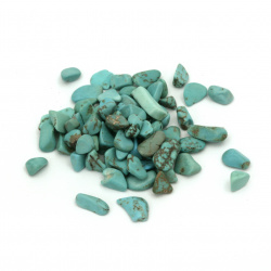 Stoc epuizat. Primeste notificare pe email cand produsul revine in stoc Piatra naturala TURCOAZ fara gaura 2 ~ 8x2 ~ 4 mm -20 grame