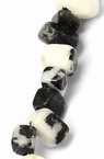 Наниз полускъпоценни камъни ЯСПИС зебра чипс 5-7 мм ~90 см