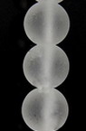 MOUNTAIN CRYSTAL, Class A /  String Frosted Ball-shaped Beads, Ball: 8 mm ~ 48 pieces