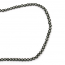 Not Available Online. You can also buy at EM ART stores and at +359 884 000 893 String beads non-magnetic synthetic stone HEMATITE Matte Bead Faceted 4mm ~ 105 Pieces