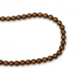 String Beads piatră semiprețioasă HEMATITE bile sintetice nemagnetice 10mm ~ 40 buc