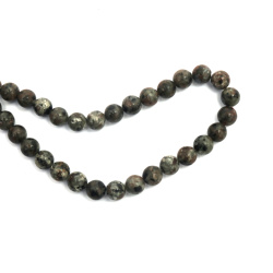 String of Semi-Precious Stone Beads Natural YOOPERLITE - UV Reactive SODALITE-SYENITE, Ball: 8 mm ~ 46 pieces